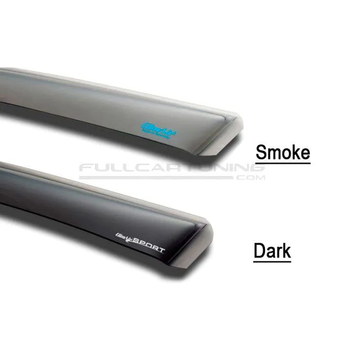 ClimAir Windabweiser Für Toyota HiLux & 4-Runner | Rauchgrau | 2er Set Fronttüren