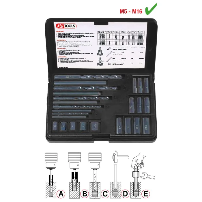 KS Tools Steckschlüssel-Satz XZN (Torx®) – 6-teilig, 110 Mm, 1/2 Zoll Antrieb, M5 Bis M14 | Für Profi & Heimwerk