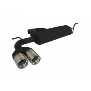 Ulter Sport Muffler Dual Tip Schwarz Stahl Seat Leon