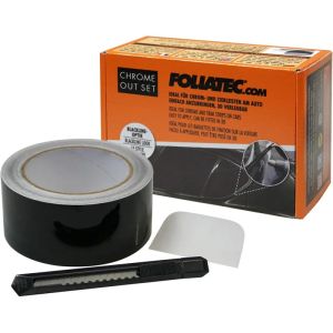 Foliatec Wickelfolie De-Chrome Mattschwarz Vinyl