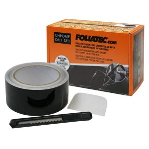 Foliatec Wickelfolie De-Chrome Schwarz Glänzend Vinyl