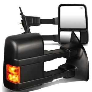 SK-Import Abschleppspiegel Beheizt mit Blinker Schwarz Ford F250, F350, F450