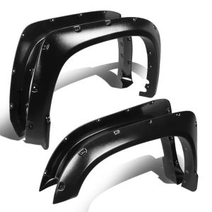 ABS Dynamics Vorne und Hinten Kotflügelverbreiterung Flaches Schwarz ABS Plastik Toyota Tundra