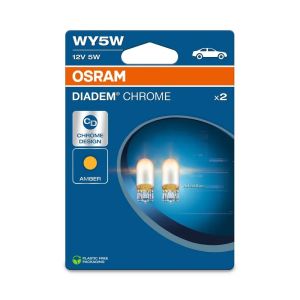 Osram Halogenlampen Diadem Chrome Silberbeschichtung Bernstein T10