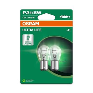 Osram Halogenlampen Ultra Life Weiss BAY15D
