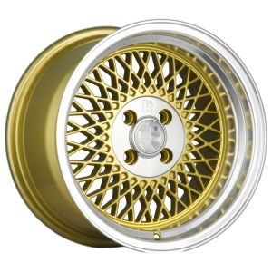 Klutch Wheels SL1 Felgen 16 Zoll 8J ET15 4x100 Guss Gold Machined Lip