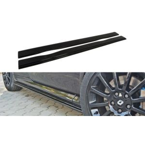Maxton Seitenschweller Schwarz Glänzend ABS Plastik Renault Clio