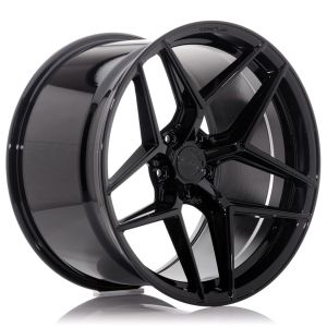 Concaver CVR2 Felgen 19 Zoll 10.5J ET20-57 Custom PCD Tief konkav Flow Form Platinum Black