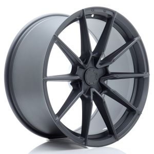 JR-Wheels SL02 Super Light Felgen 19 Zoll 10.5J ET15-57 Custom PCD Flow Form Flat Gun Metal