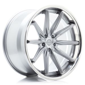 Concaver CVR8 Felgen 20 Zoll 10.5J ET10-53 Custom PCD Tief konkav Flow Form Brushed Titanium Polished Stainless Steel Lip