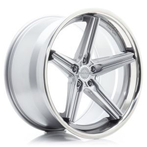 Concaver CVR9 Felgen 20 Zoll 9.5J ET10-41 Custom PCD Tief konkav Flow Form Brushed Titanium Polished Stainless Steel Lip