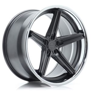 Concaver CVR9 Felgen 20 Zoll 9.5J ET10-41 Custom PCD Tief konkav Flow Form Carbon Graphite Polished Stainless Steel Lip