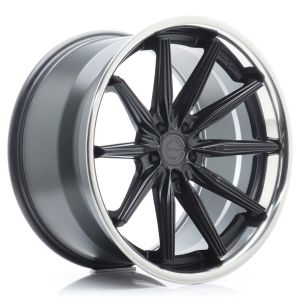 Concaver CVR8 Felgen 21 Zoll 9.5J ET14-61 Custom PCD Leistung Konkav Flow Form Carbon Graphite Polished Stainless Steel Lip