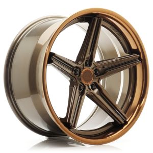 Concaver CVR9 Felgen 19 Zoll 8.5J ET20-48 Custom PCD Leistung Konkav Flow Form Gloss Bronze Tinted Bronze Stainless Steel Lip
