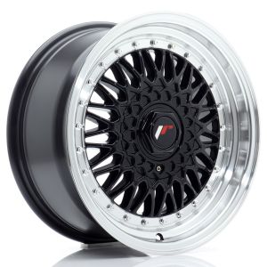 JR-Wheels JR9 Felgen 17 Zoll 8.5J ET20-35 Custom PCD Gloss Black Machined Lip