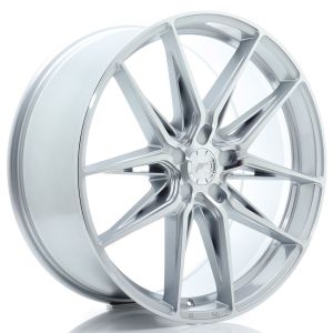 JR-Wheels JR44 Felgen 21 Zoll 9J ET20-40 Custom PCD Flow Form Silver Machined Face