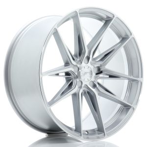 JR-Wheels JR44 Felgen 21 Zoll 10.5J ET15-40 Custom PCD Flow Form Silver Machined Face