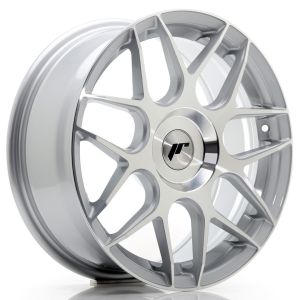 JR-Wheels JR18 Felgen 17 Zoll 7J ET20-40 Custom PCD Flow Form Silver Machined Face