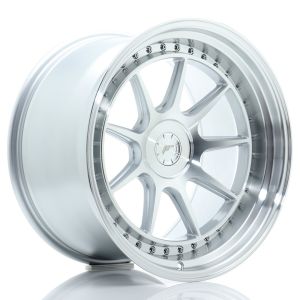 JR-Wheels JR47 Felgen 19 Zoll 10J ET15-40 Custom PCD Flow Form Silver Machined Face