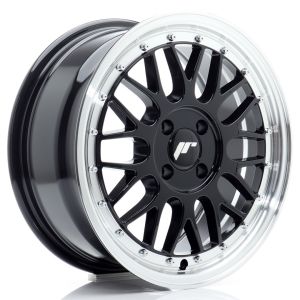 JR-Wheels JR23 Felgen 16 Zoll 7J ET40 4x100 Gloss Black Machined Lip