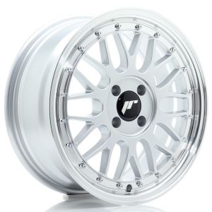 JR-Wheels JR23 Felgen 16 Zoll 7J ET40 4x100 Hyper Silver Machined Lip
