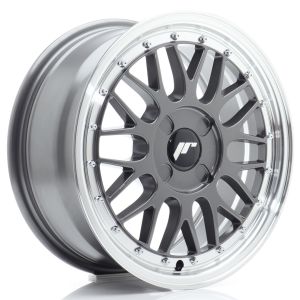 JR-Wheels JR23 Felgen 16 Zoll 7J ET20-45 Custom PCD Hyper Grey Machined Lip