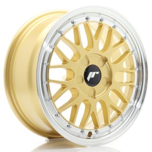 JR-Wheels JR23 Felgen 16 Zoll 7J ET20-45 Custom PCD Gold Machined Lip