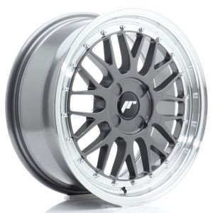 JR-Wheels JR23 Felgen 17 Zoll 7.5J ET20-40 Custom PCD Flow Form Hyper Grey Machined Lip