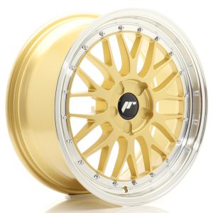 JR-Wheels JR23 Felgen 18 Zoll 8.5J ET20-48 Custom PCD Flow Form Gold Machined Lip