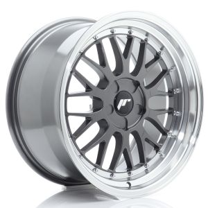 JR-Wheels JR23 Felgen 18 Zoll 9.5J ET20-48 Custom PCD Flow Form Hyper Grey Machined Lip