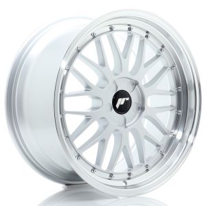 JR-Wheels JR23 Felgen 19 Zoll 9.5J ET20-45 Custom PCD Flow Form Hyper Silver Machined Lip