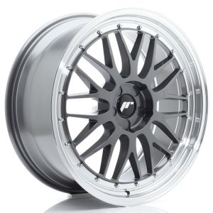 JR-Wheels JR23 Felgen 20 Zoll 9J ET20-51 Custom PCD Flow Form Hyper Grey Machined Lip