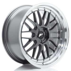 JR-Wheels JR23 Felgen 20 Zoll 9.5J ET20-35 Custom PCD Flow Form Hyper Grey Machined Lip