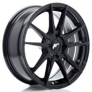 JR-Wheels JR21 Felgen 17 Zoll 7J ET20-40 Custom PCD Flow Form Gloss Black