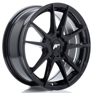 JR-Wheels JR21 Felgen 17 Zoll 7J ET20-40 Custom PCD Flow Form Gloss Black