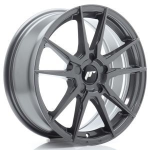 JR-Wheels JR21 Felgen 17 Zoll 7J ET20-40 Custom PCD Flow Form Hyper Gray