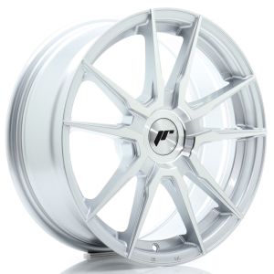 JR-Wheels JR21 Felgen 17 Zoll 7J ET20-40 Custom PCD Flow Form Silver Machined Face