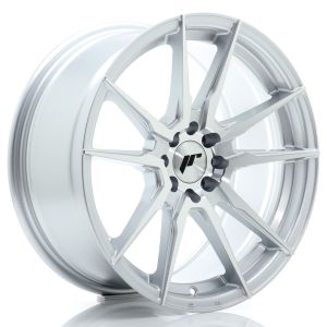 JR-Wheels JR21 Felgen 17 Zoll 8J ET35 4x100,4x114.3 Flow Form Silver Machined Face