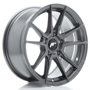 JR-Wheels JR21 Felgen 17 Zoll 8J ET35 5x120 Flow Form Hyper Gray