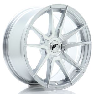 JR-Wheels JR21 Felgen 17 Zoll 9J ET20-45 Custom PCD Flow Form Silver Machined Face