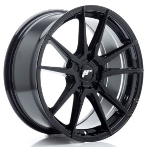 JR-Wheels JR21 Felgen 18 Zoll 8J ET20-40 Custom PCD Flow Form Gloss Black