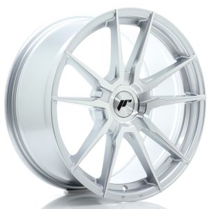 JR-Wheels JR21 Felgen 18 Zoll 8.5J ET20-45 Custom PCD Flow Form Silver Machined Face