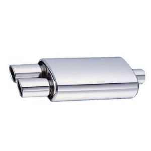 SK-Import Hinten Universal Muffler SL-DD 63.5mm Edelstahl