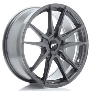 JR-Wheels JR21 Felgen 19 Zoll 8J ET20-40 Custom PCD Flow Form Hyper Gray