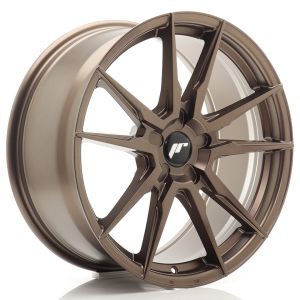JR-Wheels JR21 Felgen 19 Zoll 8J ET20-40 Custom PCD Flow Form Flat Bronze