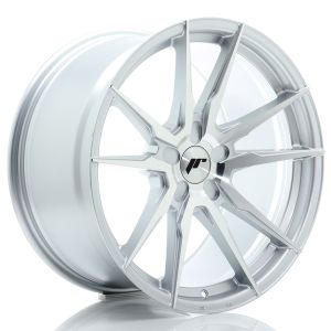 JR-Wheels JR21 Felgen 19 Zoll 10J ET20-51 Custom PCD Flow Form Silver Machined Face