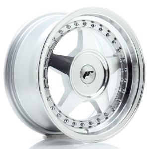 JR-Wheels JR6 Felgen 15 Zoll 7J ET20-35 Custom PCD Silver Machined Face