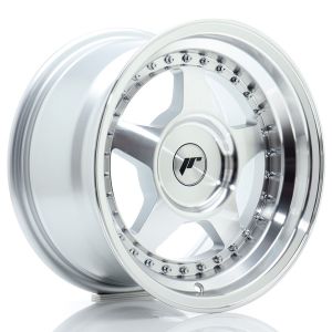 JR-Wheels JR6 Felgen 15 Zoll 8J ET25 Custom PCD Silver Machined Face