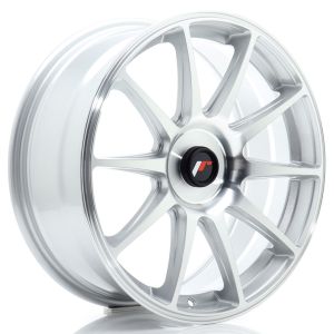 JR-Wheels JR11 Felgen 18 Zoll 7.5J ET20-40 Custom PCD Silver Machined Face