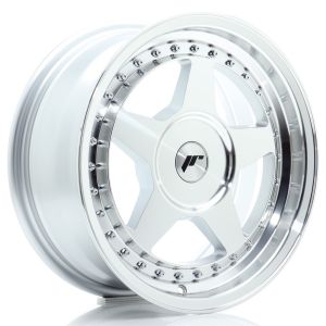 JR-Wheels JR6 Felgen 16 Zoll 7J ET20-35 Custom PCD Silver Machined Face